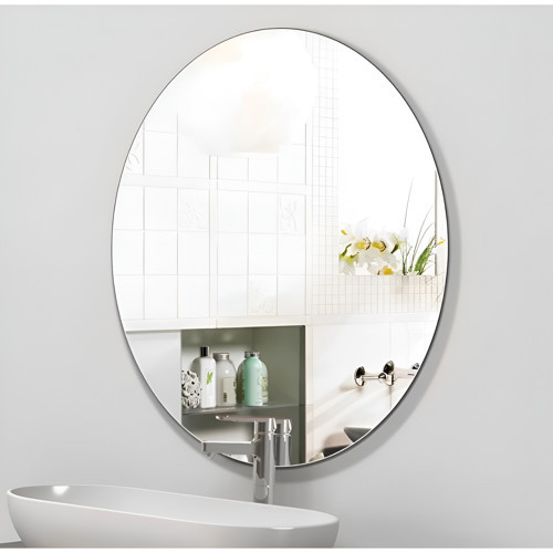 80 Cm X 50 Cm 4 Mm Oval Ayna ( Gerçek Gümüş Ayna )