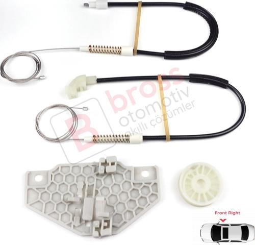 Ford Transit Connect Tourneo MK1 2002-2013 2T14V23200BG İçin Elektrikli Ön Sağ Cam Kriko Tamir Seti