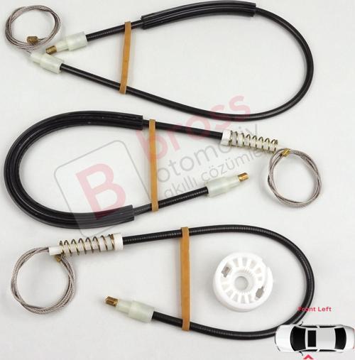 BMW 5 Serisi E60 E61 2003-2010 4/5 Kapı 51337184383 İçin Elektrikli Ön Sol Cam Kriko Tamir Seti