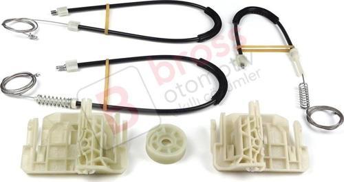 BMW 5 Series F10 F18 F11 4/5 Kapı 2009-2017 51337182131 İçin Ön Sol Cam Kriko Tamir Seti