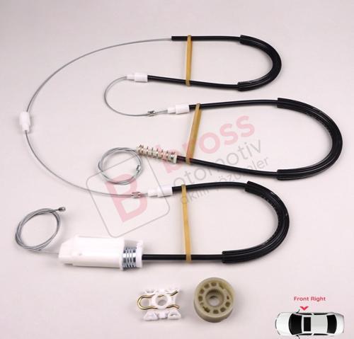 BMW Z4 E85/E86 2002-2008 2-Kapı Roadster Coupe Convertible 51337198910 İçin Sağ Cam Kriko Tamir Seti