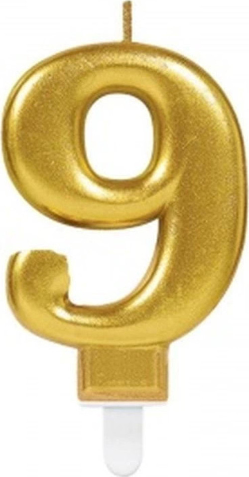 9 Rakam Mum Gold Renk