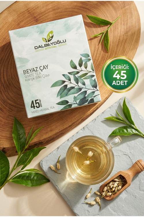 Beyaz Çay Karışık Bitki Çayı 45 Süzen Poşet | Hafif İçim, Zarif Aroma ve Özel Bitki Harmanı