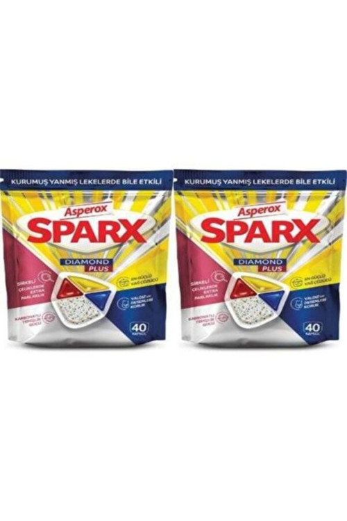 Sparx Diamond Plus Bulaşık Makinesi Tableti 40’lı- 2 paket