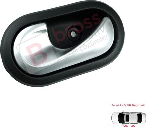 Dacia Dokker Lodgy Duster Sandero Logan İçin Sol İç Kapı Açma Kolu Krom Renk 8200735219