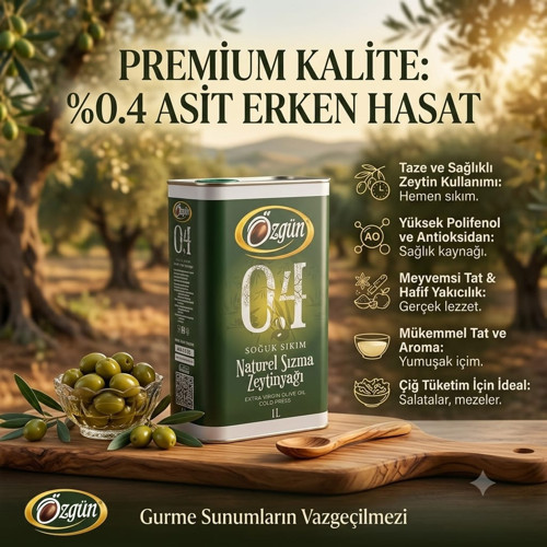 ÖZGÜN 0.4 DİZYEM NATURAL SIZMA 1 LT TENEKE