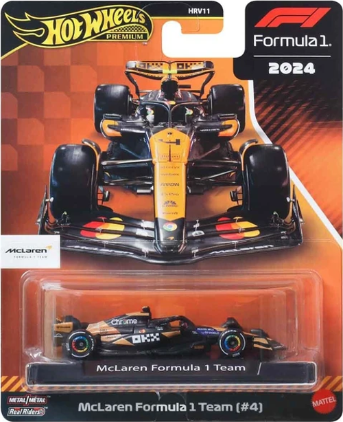 Premium Formula 1 Yarış Arabası Tekli Paket 1/64 Ölçek Metal Gövde Mclaren Formula 1 Team (#4) HRV11 - JBM11