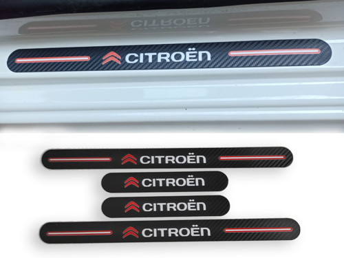 Citroen Grubu ile Uyumlu Carbon Kapı Eşiği KIRILMAZ (Ön Arka 4lü Set)