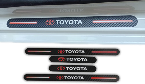 Toyotta Grubu ile Uyumlu Carbon Kapı Eşiği KIRILMAZ (Ön Arka 4lü Set)
