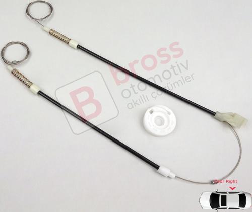 VW Golf MK3 1H1 1H5 1991-1998 Vento Jetta 1H2 1992-1999 İçin Elektrikli Arka Sağ Kapı Cam Kriko Seti