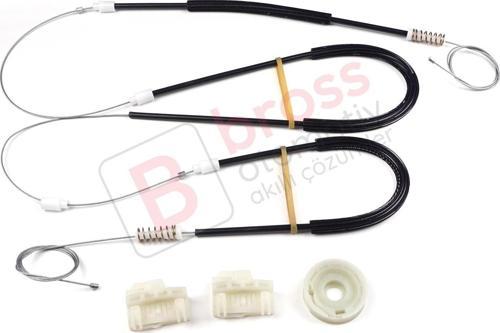 VW Polo MK3 6N1 6N2 Hatchback 1994-2001 4/5 Kapı 6N4837461 İçin Ön Sol Kapı Cam Kriko Tamir Seti