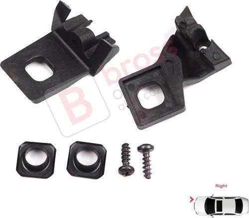 VW Polo MK3 MK4 6N 9N 1994-2008 6Q0998226 İçin Sağ Ön Far Ayak Tamir Seti 