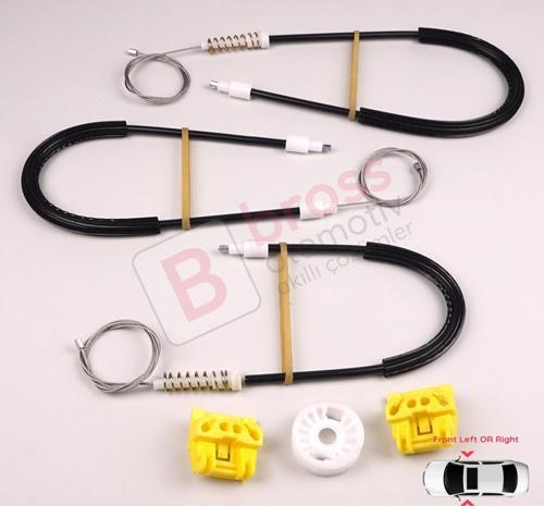 Saab 9-3 MK2 YS3F E50 2002-2015 4/5 Kapı 12755683 12755684 İçin Ön Sağ veya Sol Cam Kriko Tamir Seti