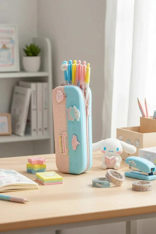 Lisanslı Cinnamoroll Kalemlik 21,5 Cm – Geniş Hacimli Masa Düzenleyici