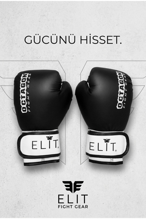 Boks Kick boks Muay Thai Eldiveni Yüksek Bilek Destekli Dayanıklı Antrenman Eldiveni