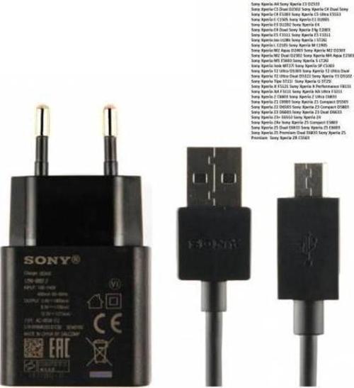 Sony Uyumlu Xperia Z2 D6503 Şarj Aleti Ve Data Kablosu Uch10 Micro Usb
