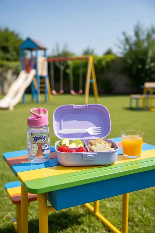 We Baby Bears Lisanslı Yemek Kabı ve Suluk Seti – Sızdırmaz ve Dayanıklı 450 ml
