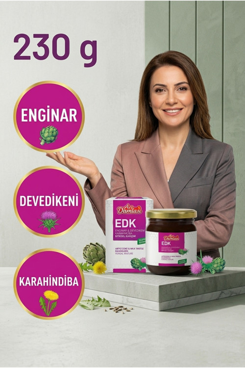 Enginar Devedikeni Karahindiba Macunu Katkısız Doğal Bitkisel Karışım 230 g