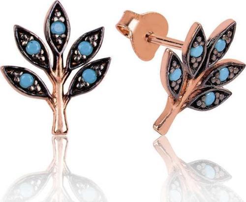 925 Ayar Gümüş Sevgi Dalı Çivili Küpe