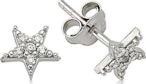 925 Ayar Gümüş Yıldız Çivili Küpe