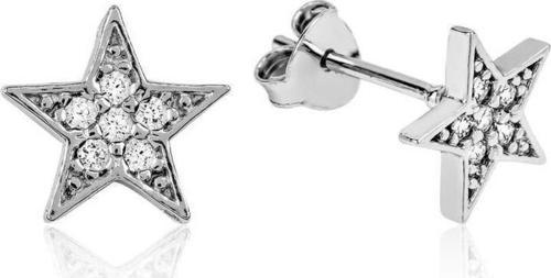 925 Ayar Gümüş Yıldız Çivili Küpe