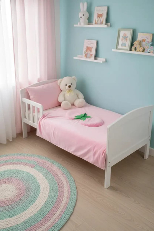 Lisanslı Çilek Serisi Pembe Battaniye – 150 cm Yumuşak Koltuk Yatak Örtüsü