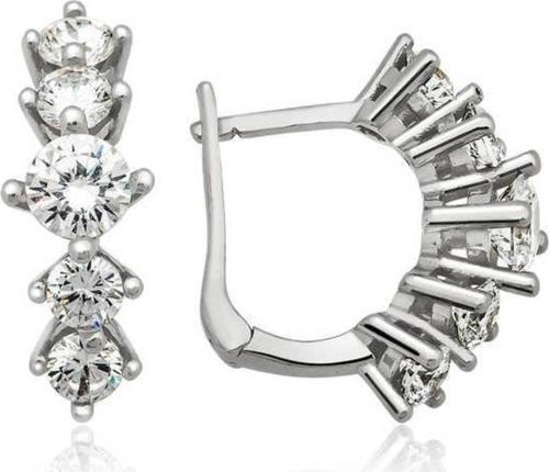 925 Ayar Gümüş 5 Taş Küpe