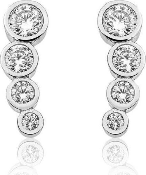 Gümüş 4 Taş Küpe