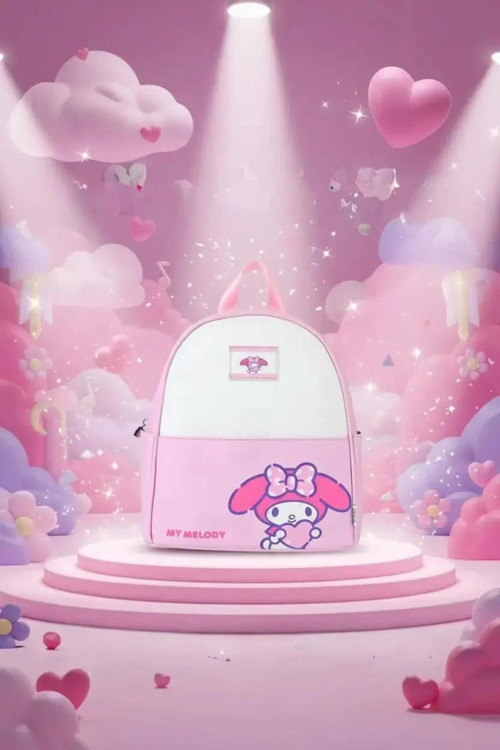 Lisanslı My Melody Küçük Sırt Çantası Açık Pembe – 29 Cm