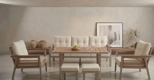 Olivia Metal Bahçe Balkon Teras Koltuk Takımı 3+1+1+Masa+2 adet Puf Krem