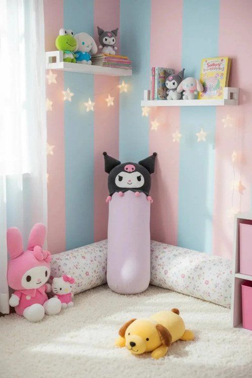 Lisanslı Kuromi Minder 70 Cm – Uzun Yumuşak Dekoratif