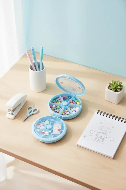 Lisanslı Cinnamoroll Saklama Kutusu – Kapaklı Masa Üstü Organizer