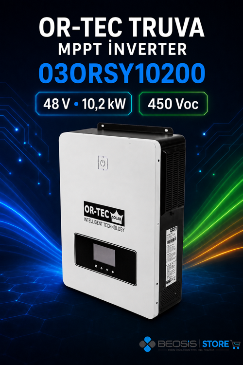 TRUVA MPPT İNVERTER 03ORSY10200 48 V 10.2 KW MPPT İNVERTER / 450 VOC