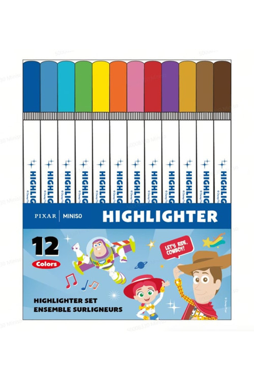 Pixar Lisanslı Marker Kalem Seti 12 Renk – Canlı Boyama