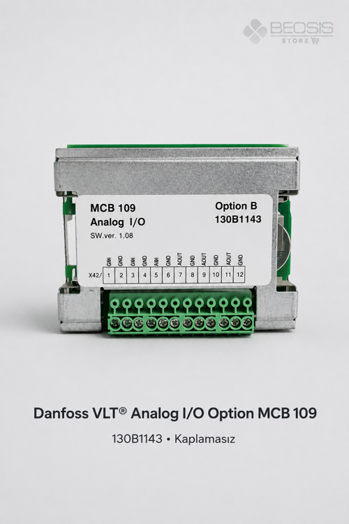VLT Analog I/O MCB 109 Opsiyon Kartı Kaplamasız