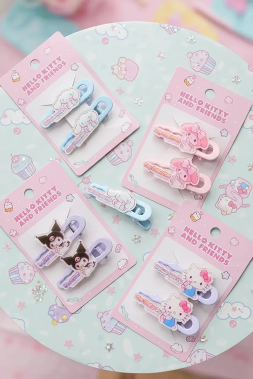 Sanrio Lisanslı Hello Kitty Boncuklu Toka – Renkli Karakter Tasarım 11 Cm