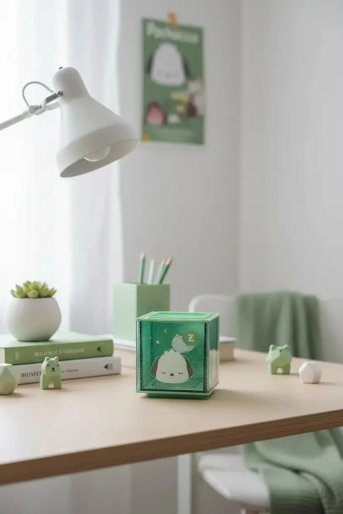 Sanrio Lisanslı Pochacco Akrilik Saklama Kutusu – Şeffaf Masaüstü Düzenleyici 10 Cm