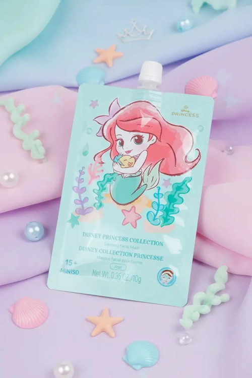 Disney Prenses Lisanslı Nemlendirici ve Ferahlatıcı Uyku Yüz Maskesi Ariel 7,5 cm