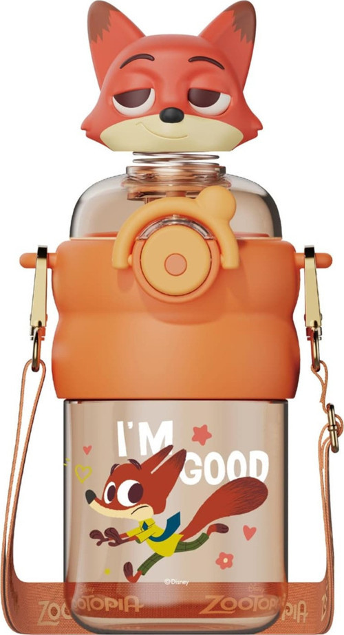 Zootropolis Lisanslı Taşınabilir Tritan Matara 600 mL