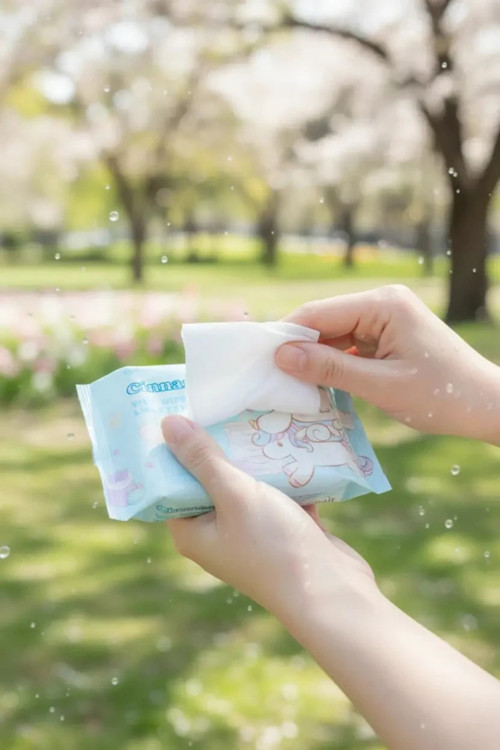 Lisanslı Cinnamoroll Hassas Ciltlere Uygun Yumuşak Dokulu Islak Mendil 20 Adet
