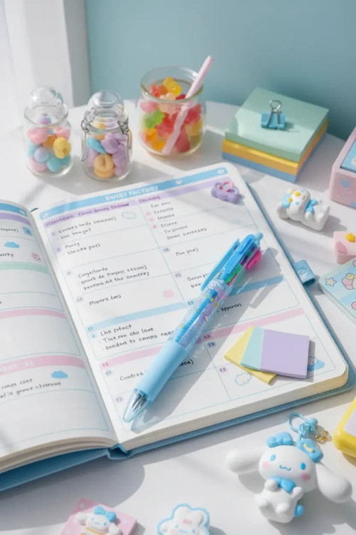 Lisanslı Cinnamoroll Tatlı Fabrikası 4 Renkli Kalem 14,5 Cm – Pratik Tasarım