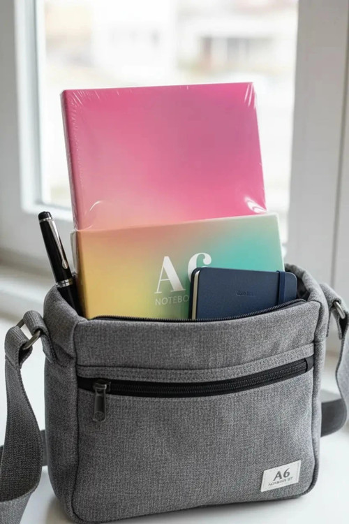 Lisanslı Aurora Serisi 5'li Renkli Defter Seti - 32 Yaprak Pastel Tasarımlı A6