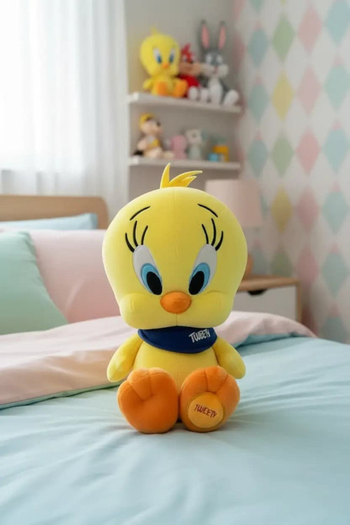 Lisanslı Retro Tweety Peluş Oyuncak 30 Cm – Oturan Tasarım