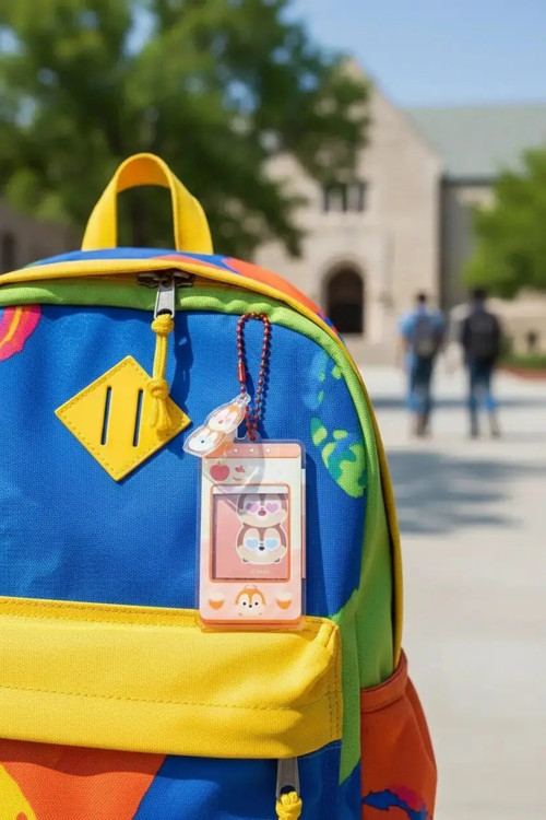 Disney Lisanslı Tsum Tsum Serisi Çerçeve Figürlü Anahtarlık – Bej