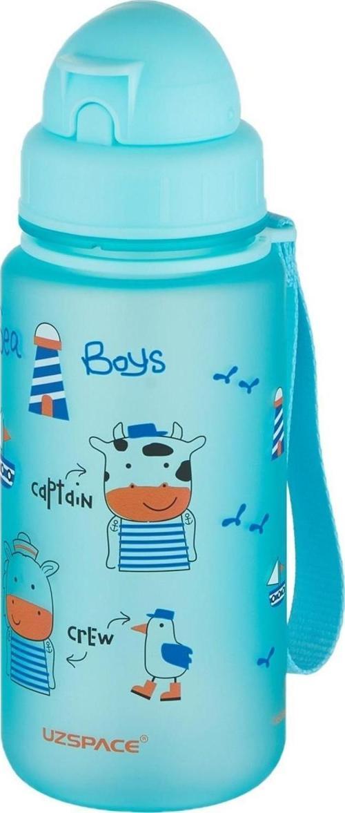 Figürlü  400 ml Pipetli  Tritan Çocuk Su Matarası