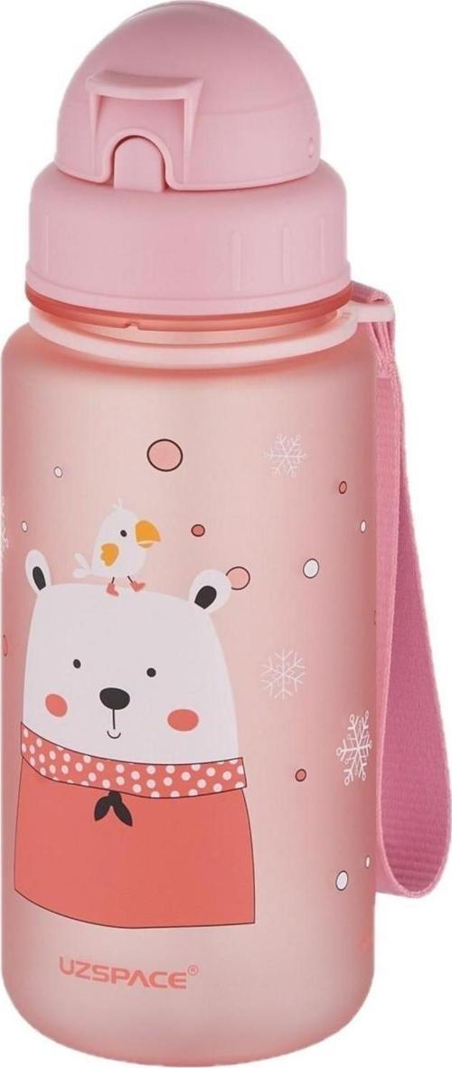 Figürlü  400 ml Pipetli  Tritan Çocuk Su Matarası