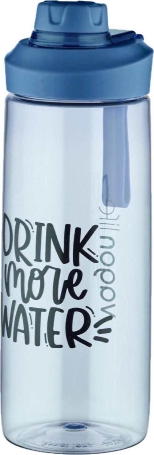 720 ml Çevir Aç Kapak Tritan Su Matarası -Silikon Taşıma Askısı-Süzgeçli-