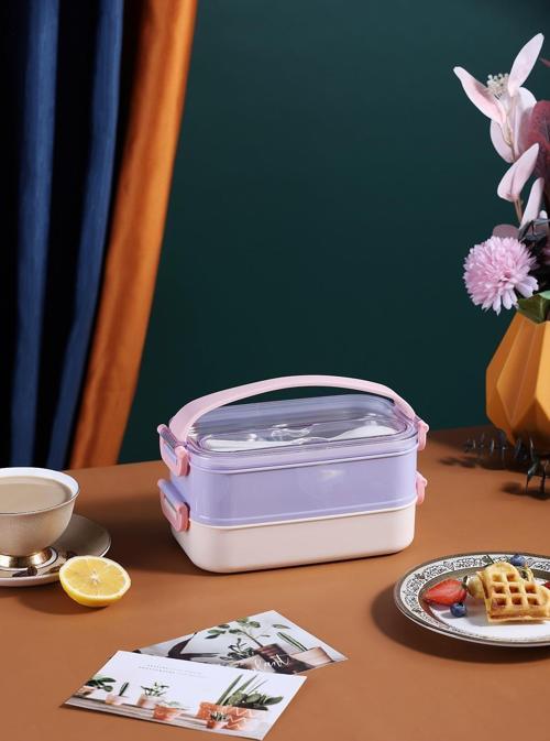 Bento Lunch Box Ofis-Okul İçin Yeni Nesil Sefer Tası Taşınabilir Yemek Kutusu  Çelik FF462