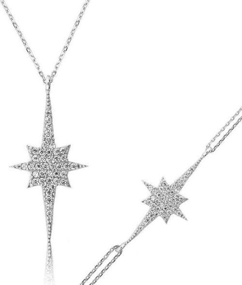 925 Ayar Gümüş Kutup Yıldızı Set