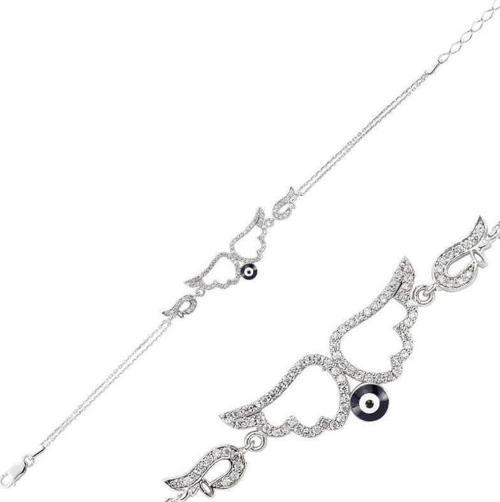 925 Ayar Gümüş Melek Kanadı Bileklik